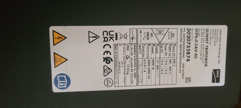Invertor panouri fotovoltaice sma 5kw