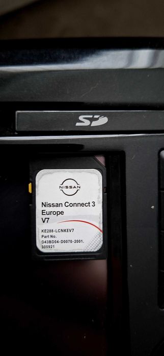 NISSAN Connect 3 LCN3 V7 MAPS Sd Card Нисан Europe сд карта.Това е финалната официална версия, издадена за тази конкретна система.
