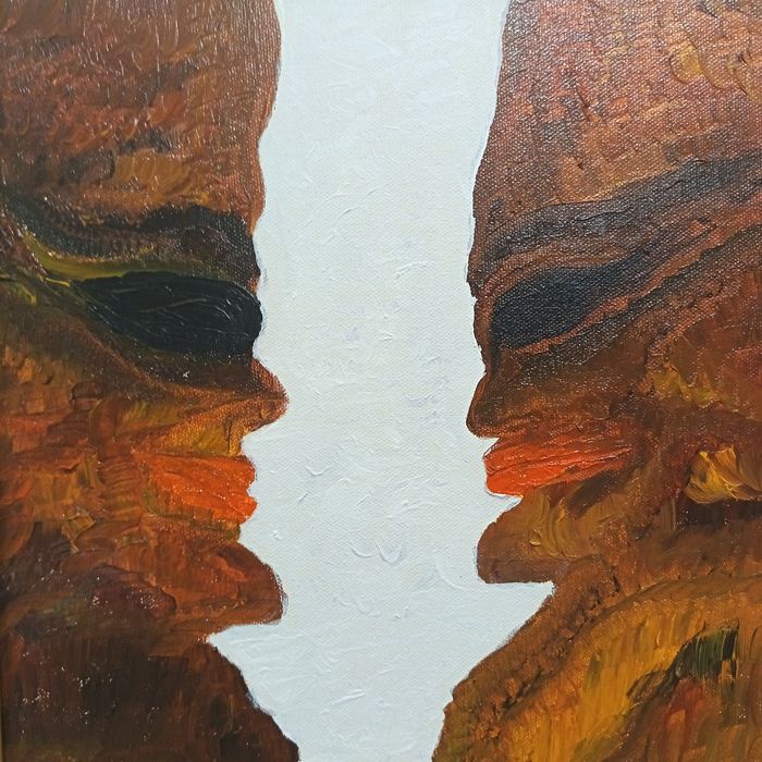 Абстрактна картина масло върху платно