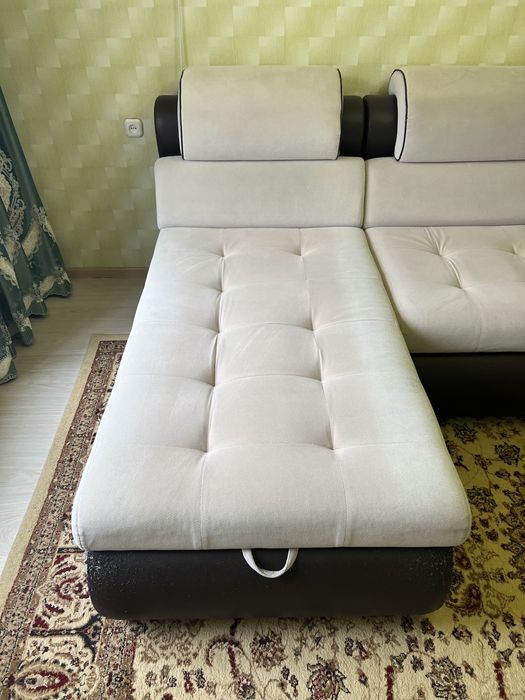 Диван уголок кожанный