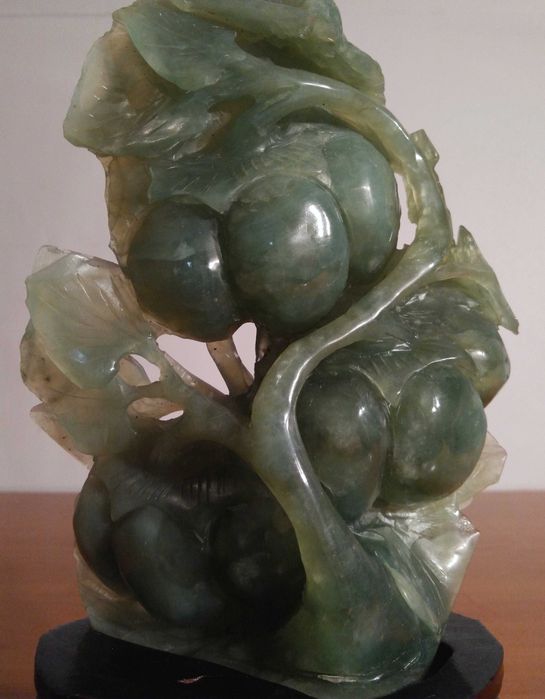 Statueta asiatica Feng Shui pentru sanatate |Jad sculptat| piesa veche
