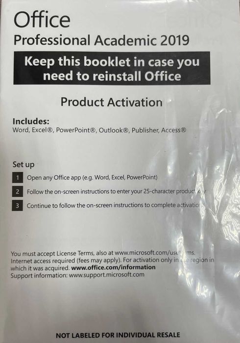 Microsoft Office Professinal Academic 2019