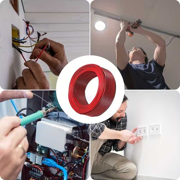 Меден кабел за тонколони 22 AWG - 6.1 метра, силиконова изолация