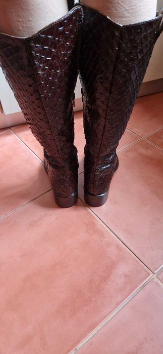 Enzo Bertini - Cizme maro piele Italia