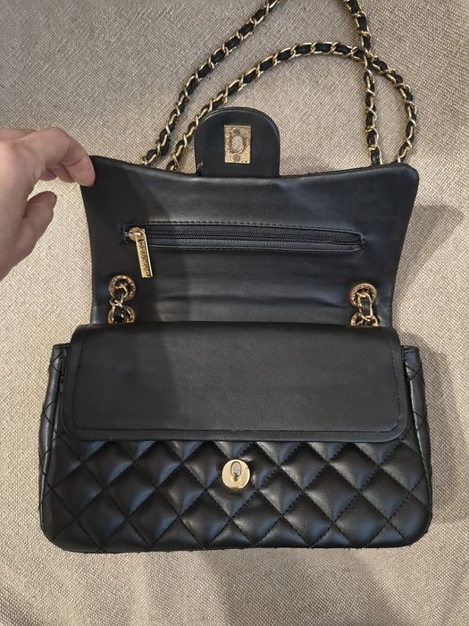 Кожена чанта, тип chanel double flap timeless medium