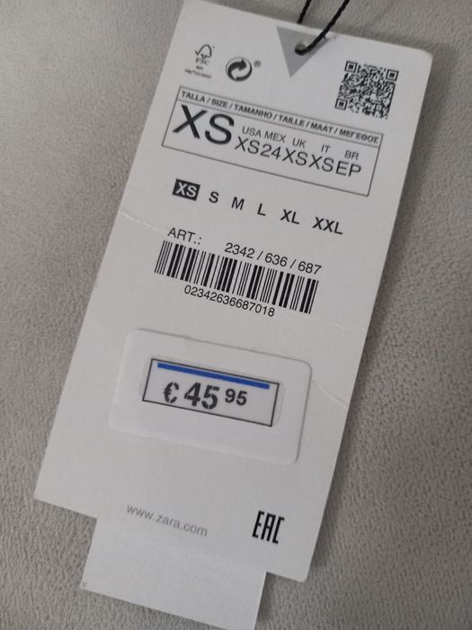 Rochie scurta roz cu drapaje umeri supradimensionați mărimea XS Zara