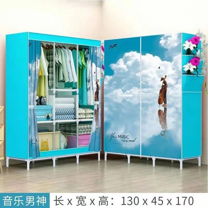 Тканевые шкаф.130х45х170