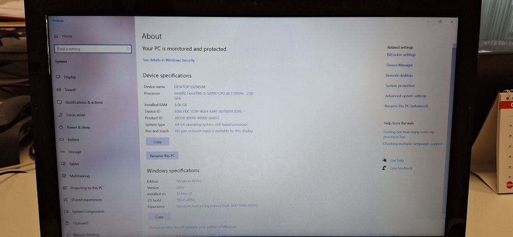 Lenovo g50-80 i5-5200u CPU 2.20Ghz AMD Radeon R5 M330
Model No G50-80