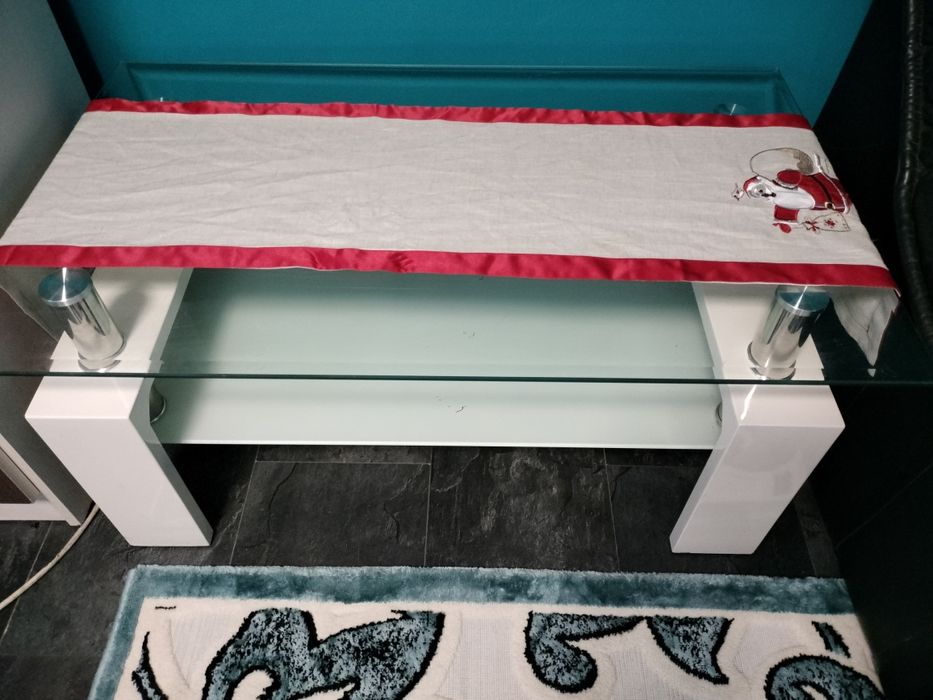 Colțar fix din piele neagră