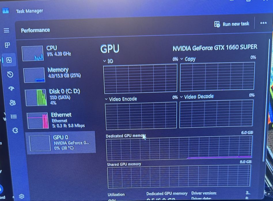 Pc gaming Nvidia 1660 super, Intel I5 9600k, 16 gb ram