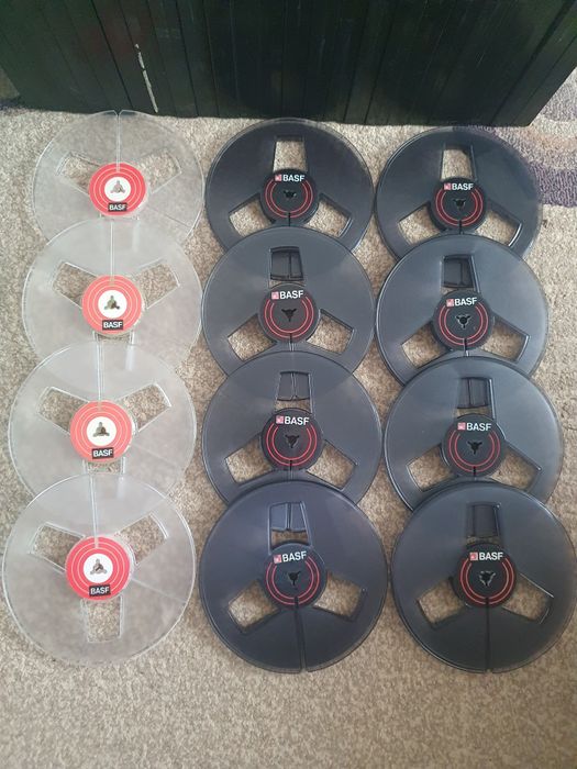 Role/cutii pentru benzi magnetofon Basf 18cm originale