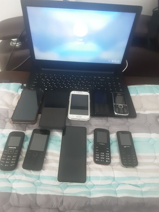80000 за всё телефон, ноутбук рабочий простушки все работают