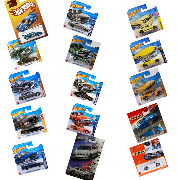 Hot Wheels Mercedes 560 SEC AMG, 500E, BMW M5, M3, M1, 2002, 635, 507