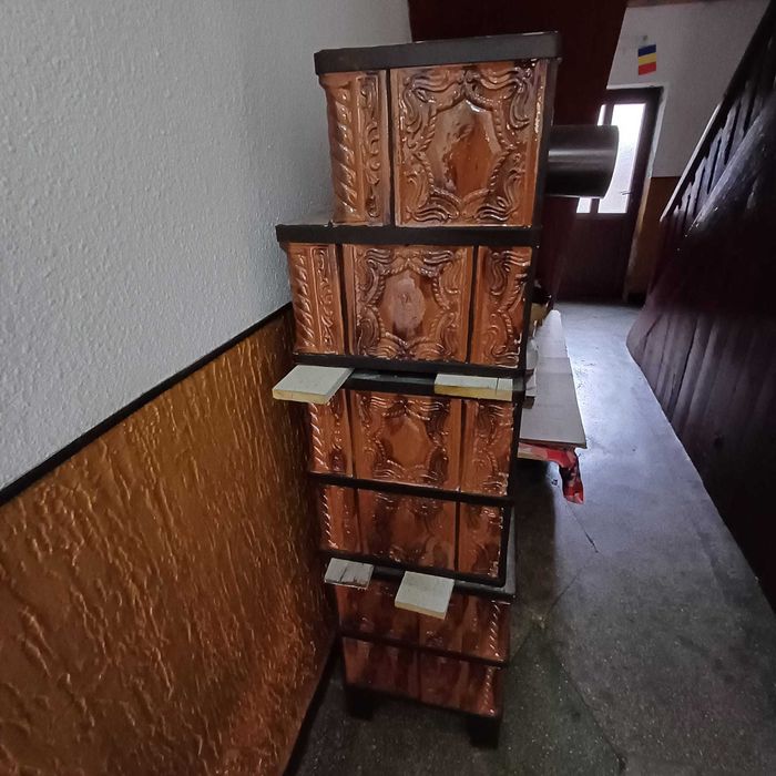 Vand soba de teracota modulara de tip semineu