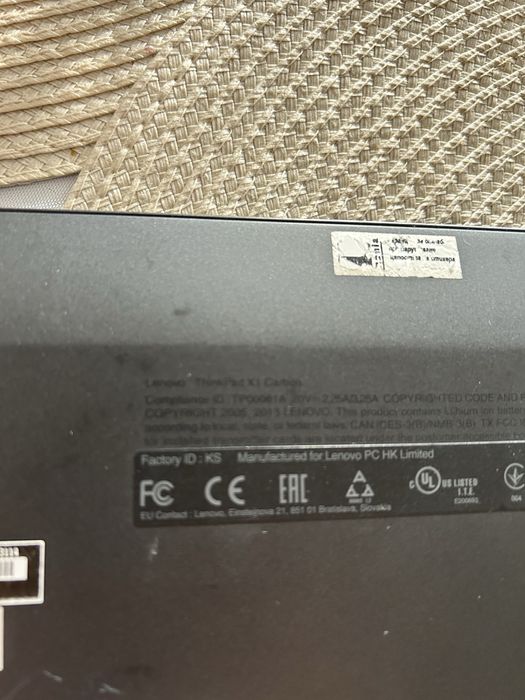 Ултрабук Lenovo ThinkPad X1 Carbon Gen 2 (14") | i5 / 8GB RAM / 180GB SSD / Win 10