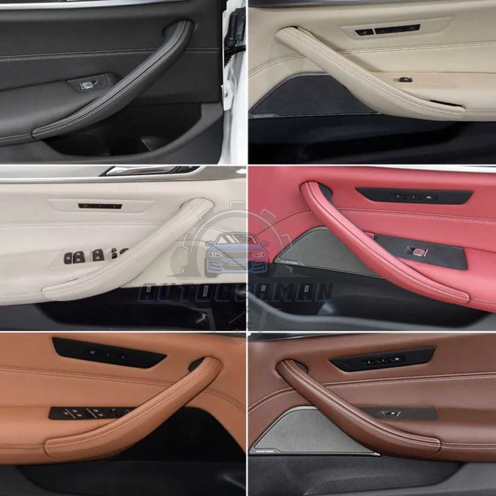 Кожена дръжка мока капаче BMW вътрешна БМВ 5 G30 G31 G38 F90 (M5)