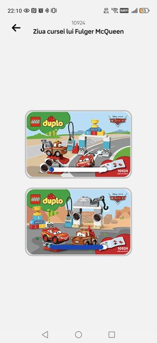 LEGO® DUPLO® - Ziua cursei lui Fulger McQueen (10924)
150 lei, set com