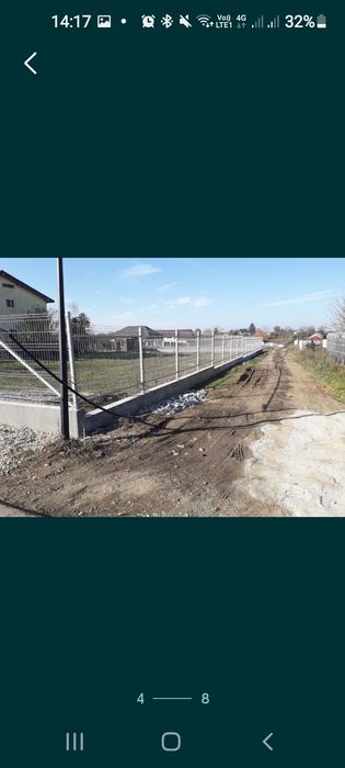 Garduri și împrejmuiri provizorii și definitive,plăci beton foișoare