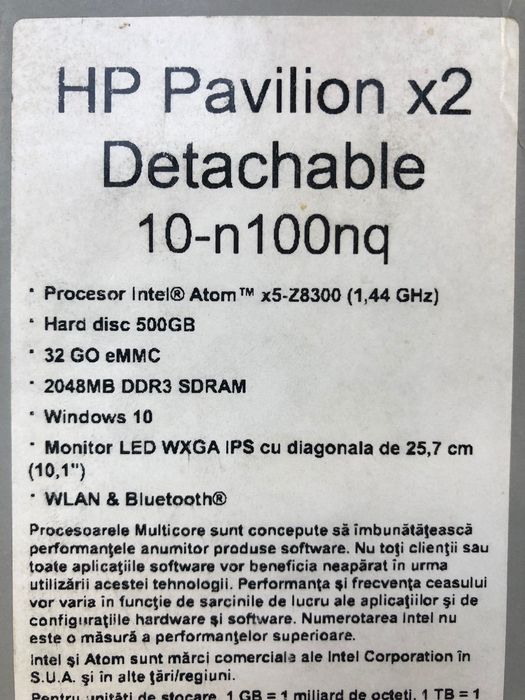 Vind laptop 2 in 1 HP 10 inch cu tastatura magnetica detasabila