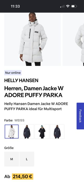 Дълго зимно яке Helly Hanse