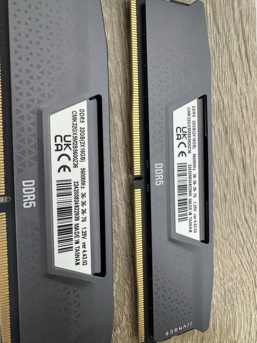 Corsair VENGEANCE,32GB(2x16GB), DDR5, AMD EXPO, 5600MT/s, CL36