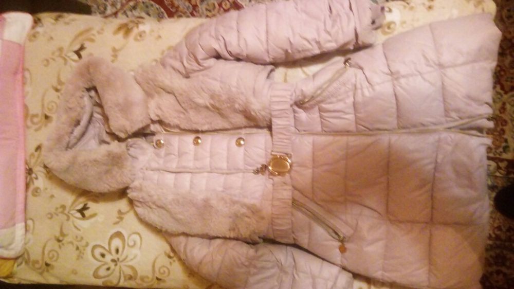 зимняя куртка на девочку 7-10 лет