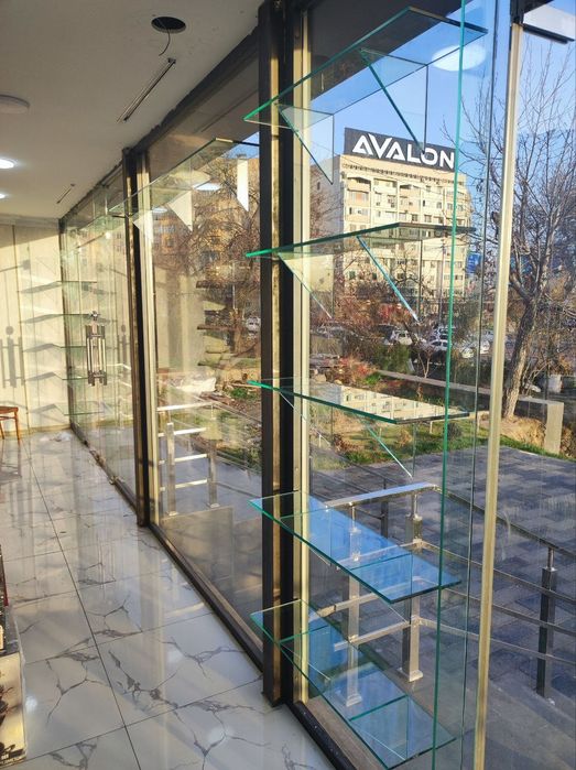 Oйна кесиш хизмати.Ромбик Зеркила Стекло Витрина Полка Мазайка