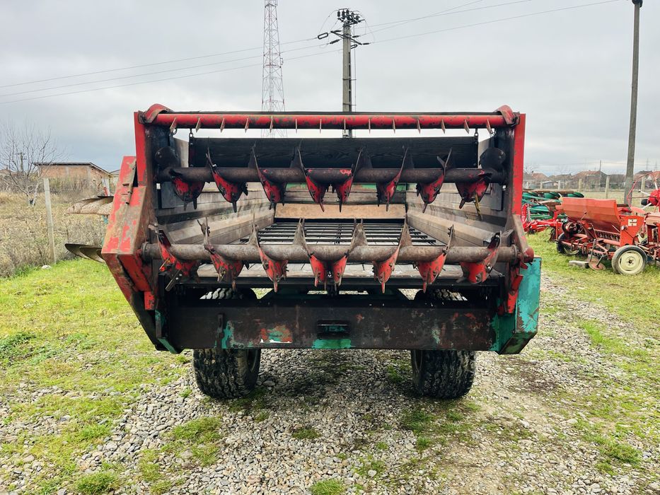 Mig gunoi, remorca de imprastiat balegar 6.5 Tone, Kirchner 3 lanturi