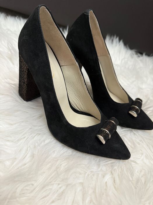 Pantofi stilettos piele