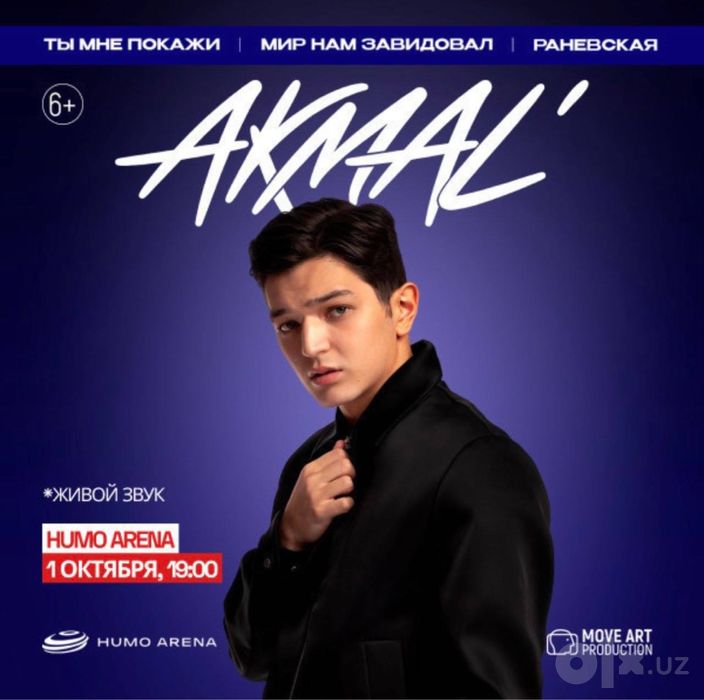 Akmal konsertiga biletlar sotiladi