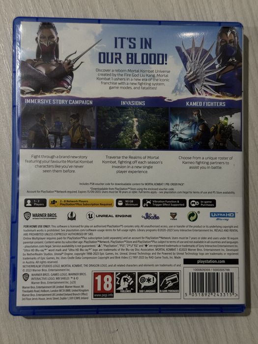 Продам игру Mortal kombat 1 на PS5