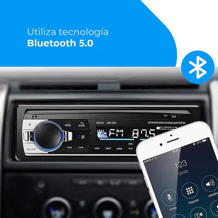 Аудио MP3 Плеър за Кола NK, Bluetooth, Radio, AUX Function, Dual USB Port, 4x40W