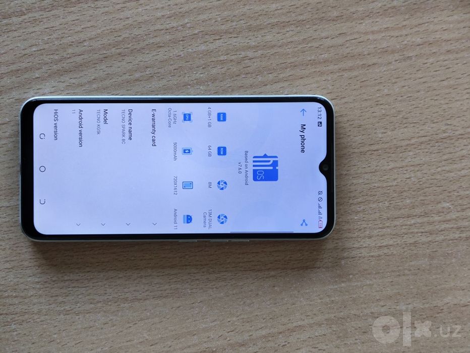 Tecno spark 8c sotiladi