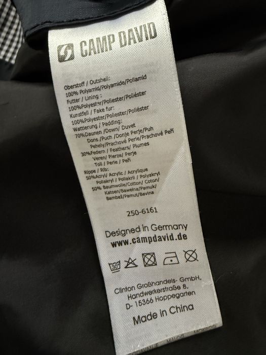 Geaca CAMP DAVID Puffer Puf Rata Pene Barbati | Marime L