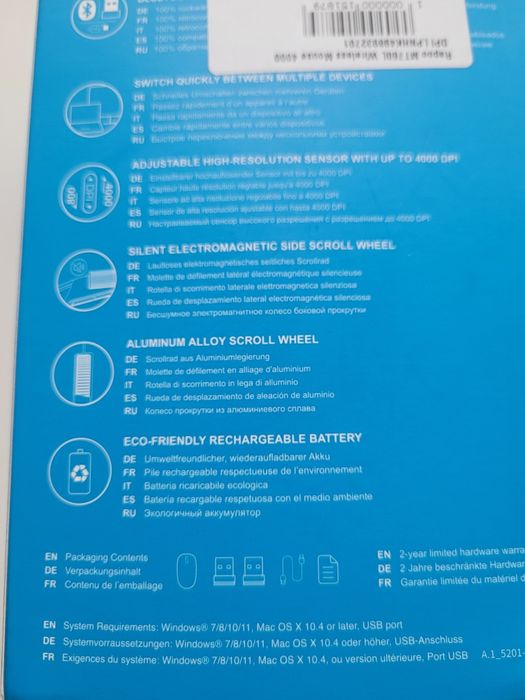 Mouse Rapoo Wireless MT760L Mutimod,Optic