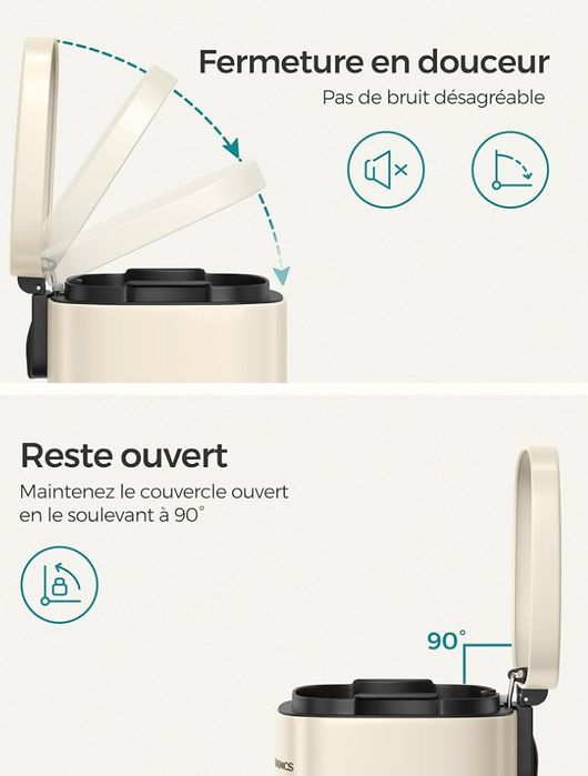 Кухненски кош за смет 30л SONGMICS