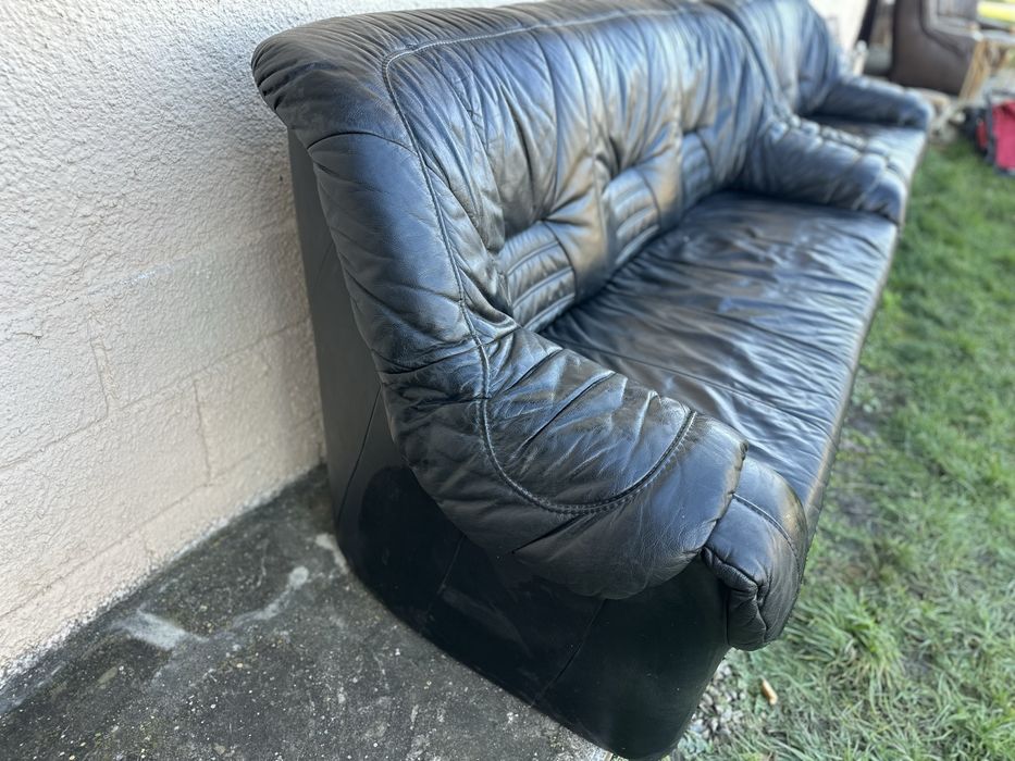 Комплект кожени дивани 3-ка + 2-ка – естествена кожа