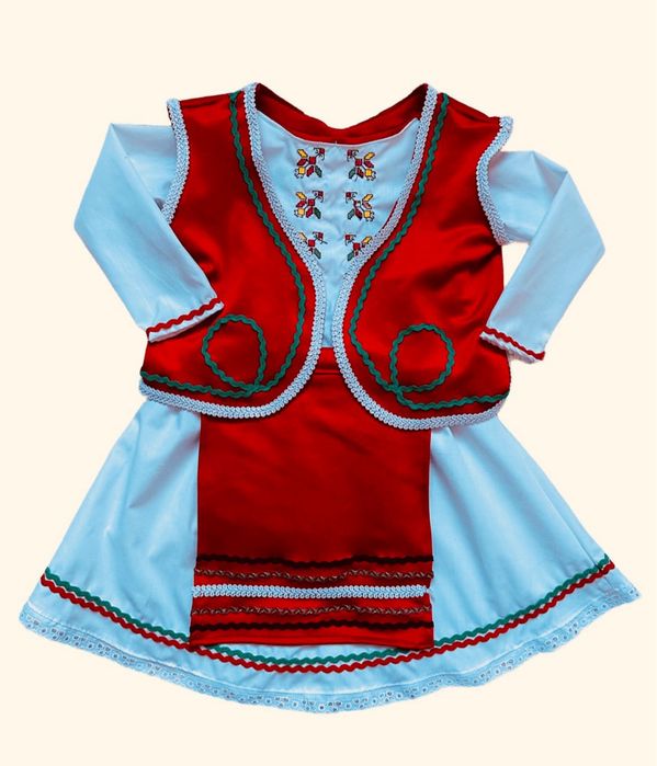 Бебешка рокля с шевица / народна носия за момиче