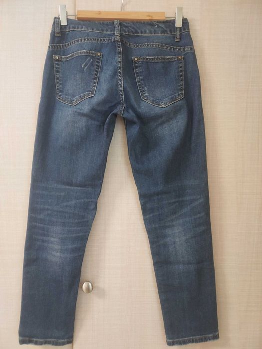 Blugi damă denim albastru, material bumbac, mărimea 25