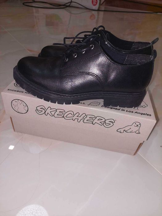 Обувки от естествена кожа Mango