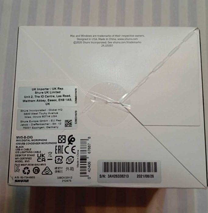 Микрофон Shure MV5 Home studio microphone