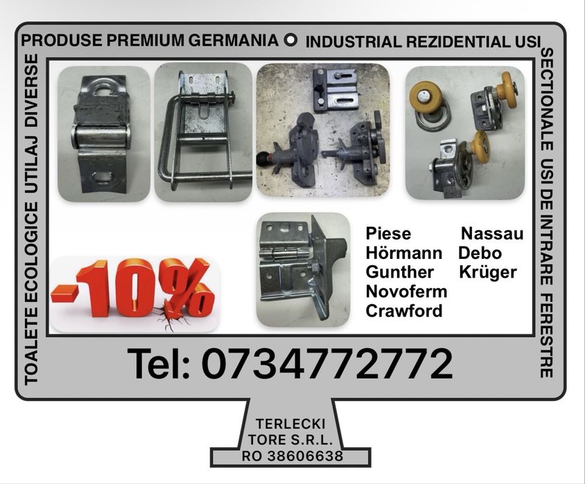 PIESE USA SCTIIONALA  Hormann Gunther Nowoferm Crawford Nassau Debo