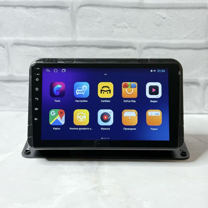 Магнитола для любого авто андроид 13 с рамкой WiFi