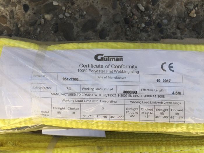 Chingi Ridicare Gutman cu Urechi 4,5m 3000kg