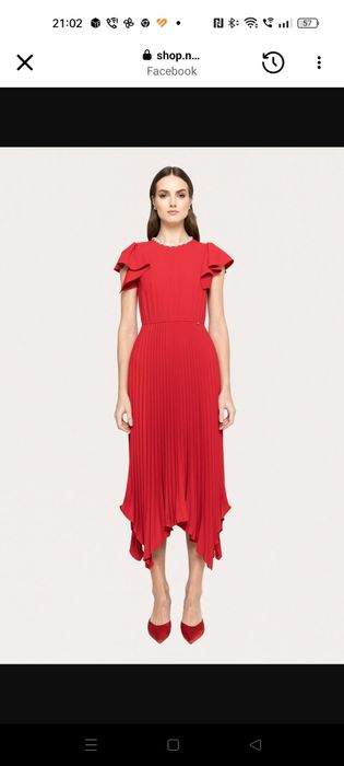 Rochie de seara  eleganta plisata cu aplicații din cristale,