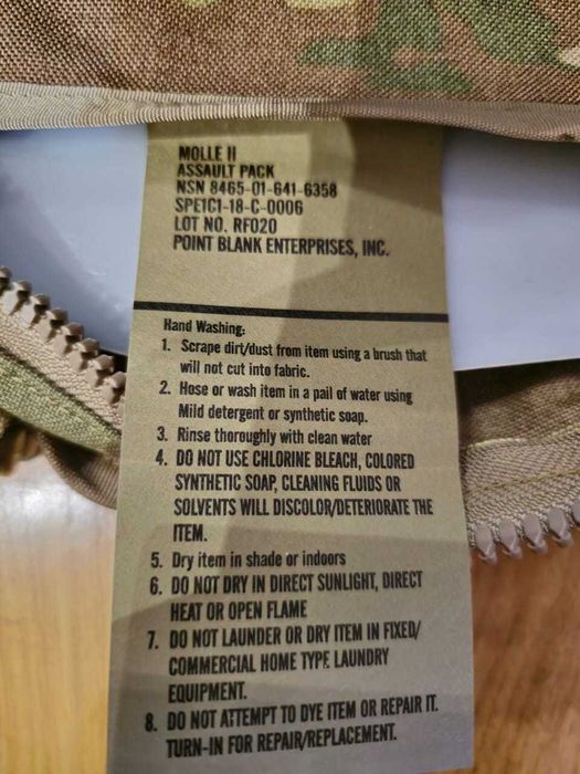 Рюкзак армии США оригинал
