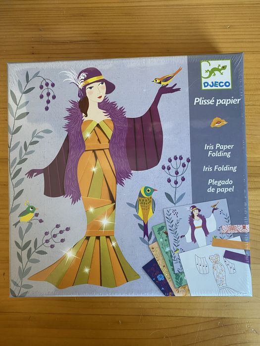 Детски комплект Направи сам от хартия Djeco - Разноцветни рокли