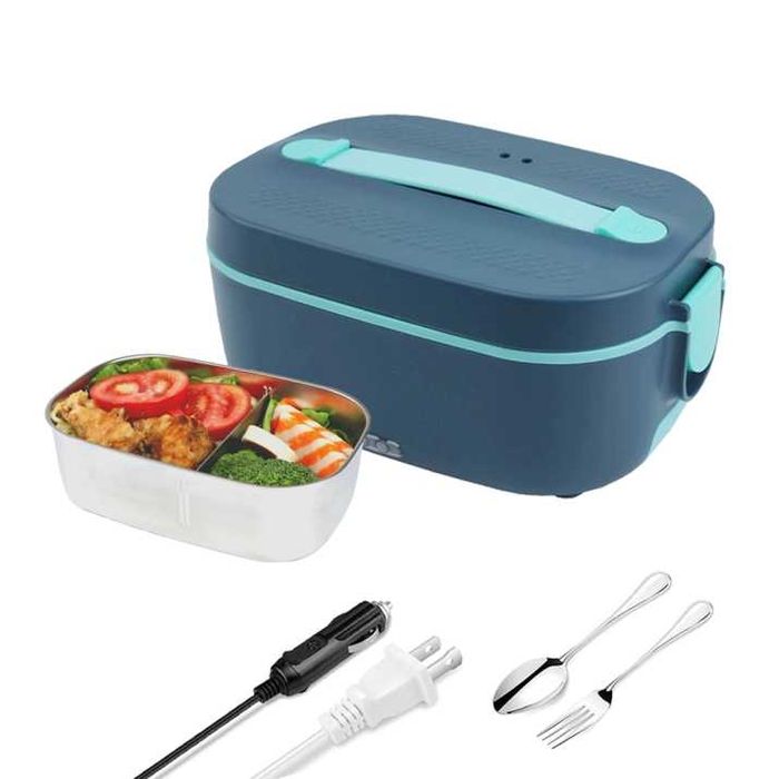 Кутия за храна с метална купа и ел. подгряване 1.5л 12/24V и 220V