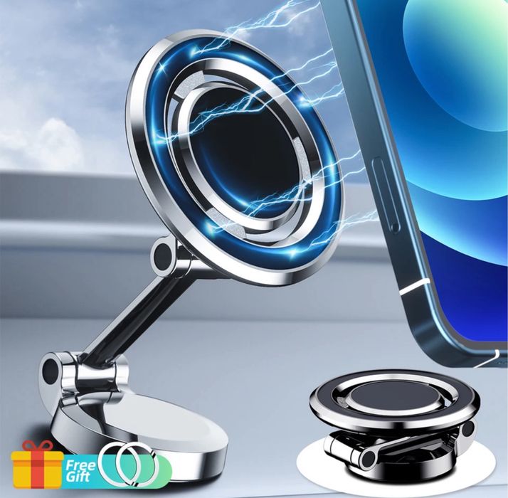 Suport Auto Telefon Metalic Magnetic Magsafe Negru
