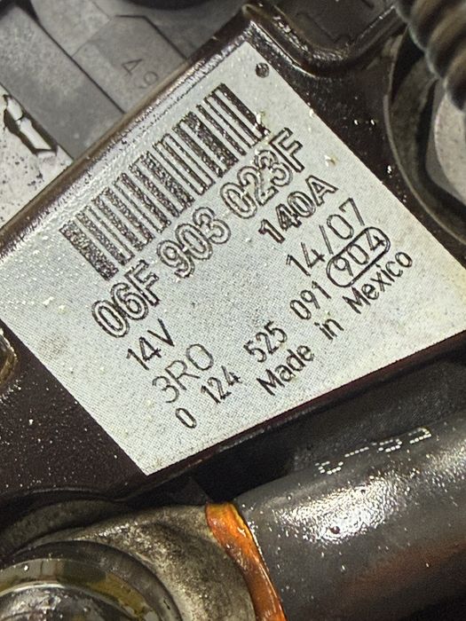 alternator vw skoda seat audi cod 06F903023F